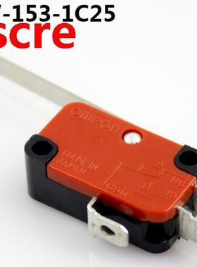 10Pcs Limit Switch V-153-1C25 Long Straight Hinge Lever SPDT