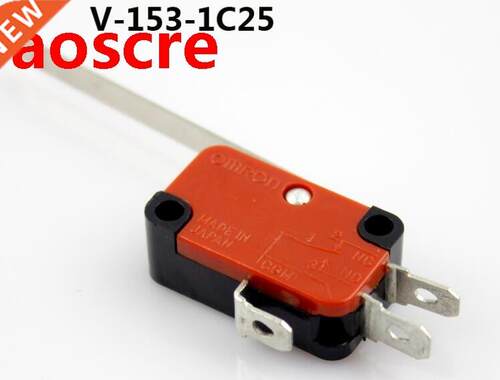 10Pcs Limit Switch V-153-1C25 Long Straight Hinge Lever SPDT