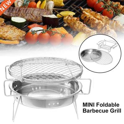 Portable Folding Outdoor Camping Stainless Steel Barbecue Gr