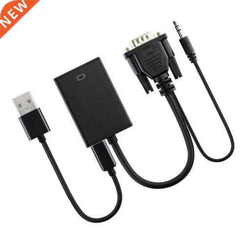 Video VGA2HDTV For PC Laptop Projector VGA Male to HDMI-comp