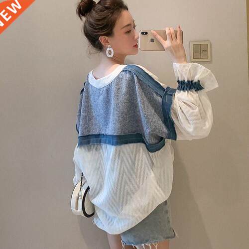 2020 New Spring Ladies Blouse Japanese Loose Sweet V-Neck La