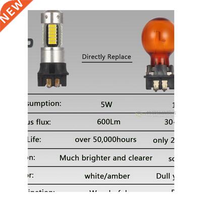 Amber White PW24W PWY24W CANBS LED Bulbs 30 D Audi BMW VW V