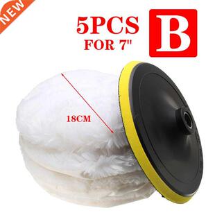 5pcs/set 7 Inch 180mm Wool Buffing Wheel Pad Detailing Polis