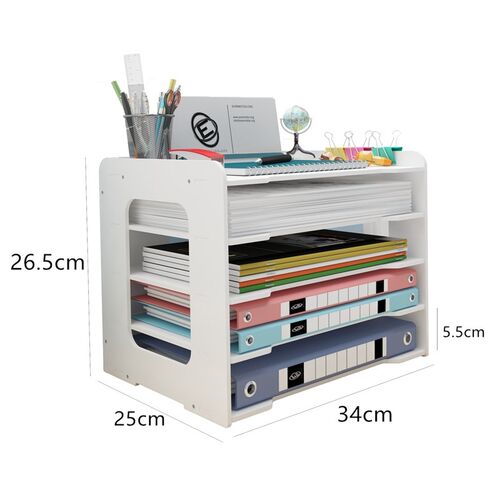 None Document Paper Organizer Case Office Table Desk Storage