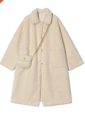 [Free Bag] Casual Plush Jacket 2022 Ladies Pure Cor Loose