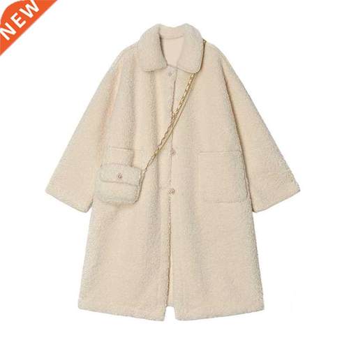 [Free Bag] Casual Plush Jacket 2022 Ladies Pure Cor Loose