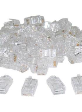 RJ45,8P8C,CAT 5 Transparent Crimp Connector Plug , 100 Piece