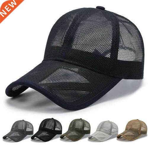 Men Women 2022 Summer Full Mesh Baseball Cap Quick Dry Cooli