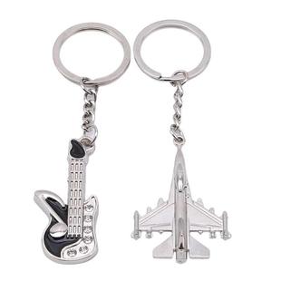 Airplane Guitars Car Keychain Metal Alloy Car Keychains Pend