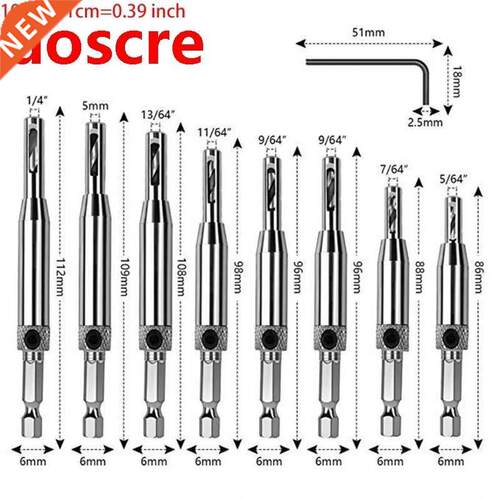 35ED Self-centering Hinge Tapping Drill Bit Set for Woodwork