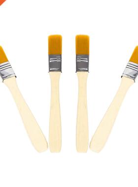 100-Piece Paint Brush Set with Wooden Handle, Brush for Clea