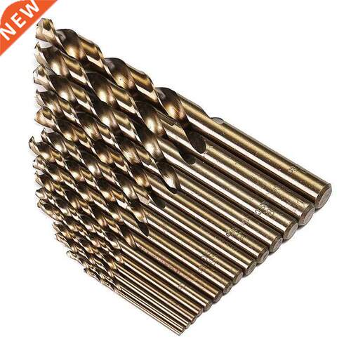 15pcs Cobalt Drill Bits Wood Working HSS Co Shank 1.5-10mm T