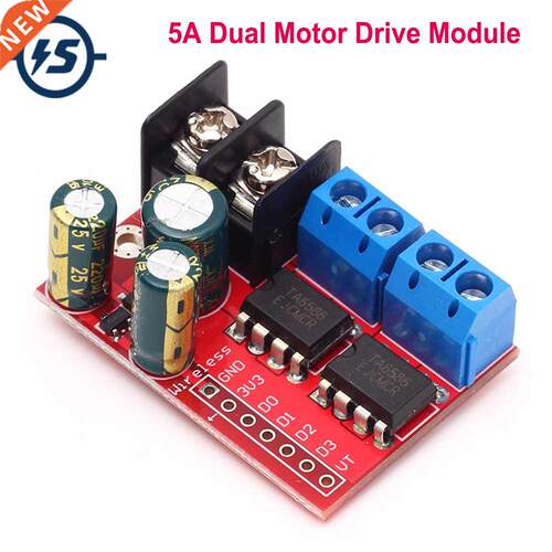 5A 3V-14V Dual DC Motor Drive Module Double H Bridge Super L