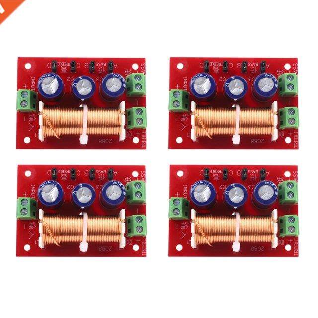4X 400W Speaker Crossover 2 Way High-Low 4-16 Ohm Frequency