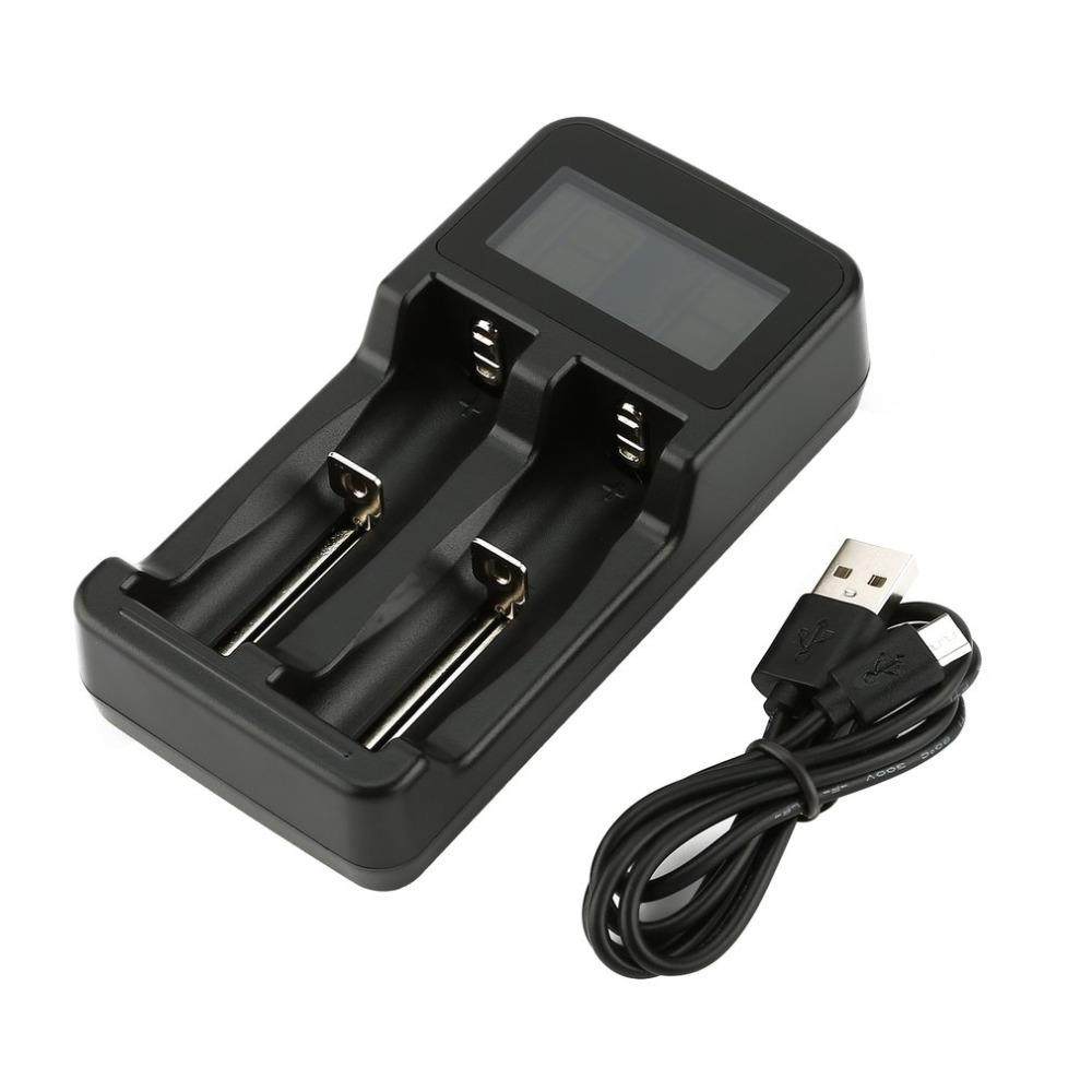 LCD Display attery Charger Slots for Rechargeale atteries