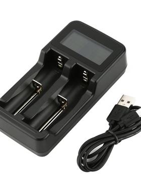 LCD Display attery Charger Slots for Rechargeale atteries