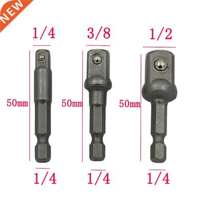 3pcs chrome vanadium steel socket adapter Seth ex shank to 1