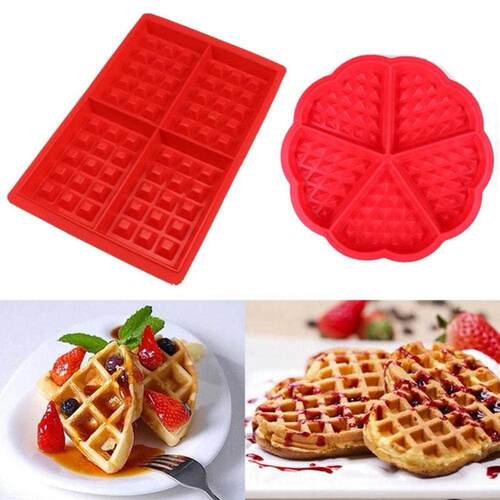 Silicone Cake Waffle Md Maker Pan Microwave Baking Cookie