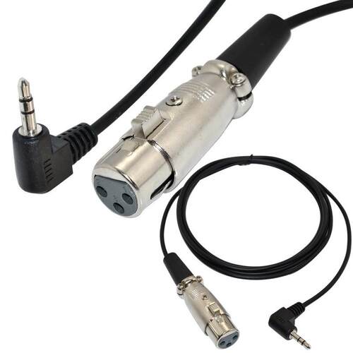 90 Female XLR to DC.5 Male Cable 1FT