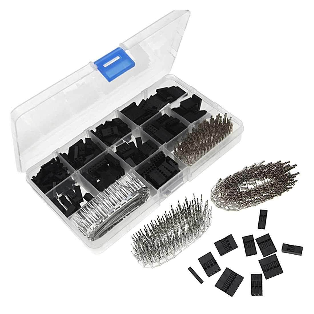 620pcs Wire Cable Jumper Pin Header Connector Housing Kit Ma