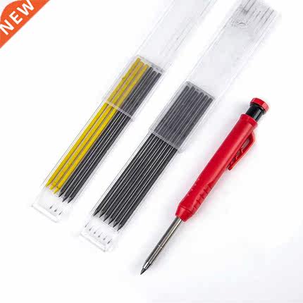 Solid Carpenter Pencil Set With 7 Refill Set Leads Built-in