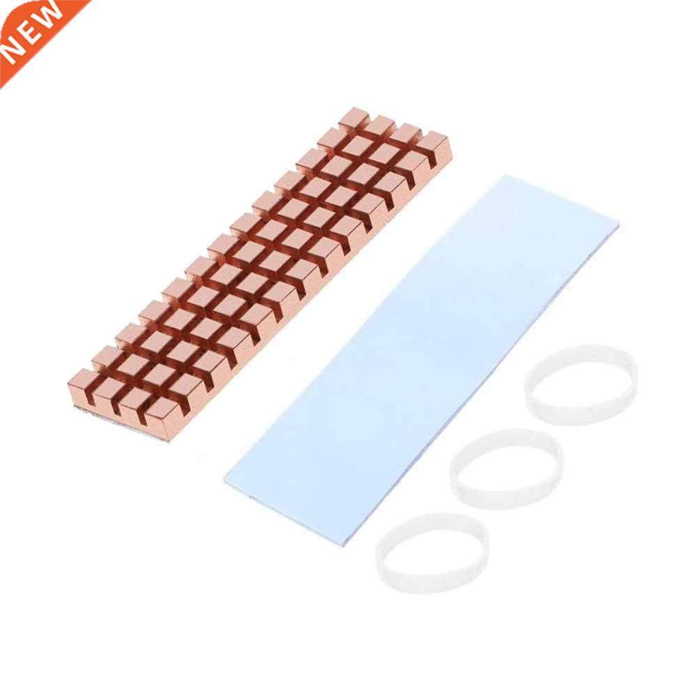 Pure Copper Heatsink Cooler Heat Sink SSD Thermal Pad Rubber - 实物图