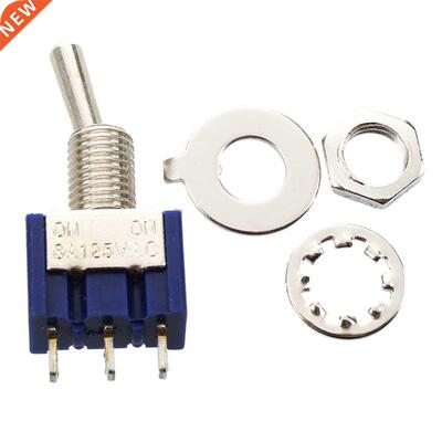 AC 125V 6A Pole Double Throw SPDT On/On Switch 5 Pcs