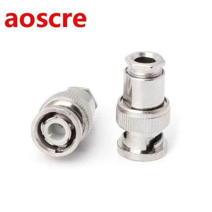 10PCS RG58 BNC Male Plug For CCTV Security Coax Coupler Vide