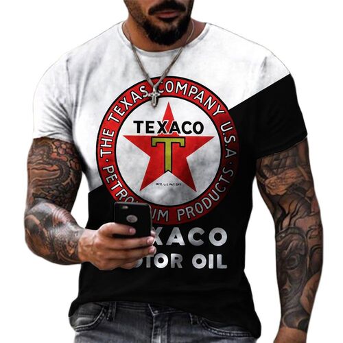 New Men's T-Shirt Summer 3D Printing Short-Sleeved Oversized