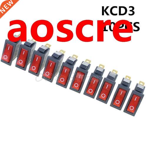 Prootion! 10Pcs 3 Pin SPST Neon Light On/Off Rocker Switch