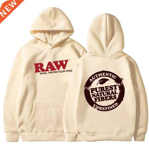 RAW Fashion Hoodie Men's Sweatshirt Polar Fleece Hooded