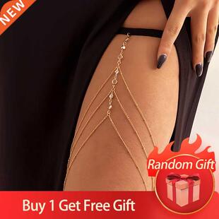 Ingemark Bohemian Elastic Band Leg Thigh Chain Women Beach S