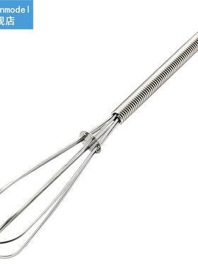 1pc Stainless Steel Egg Whisk Hand Push Egg Beater Wire Crea