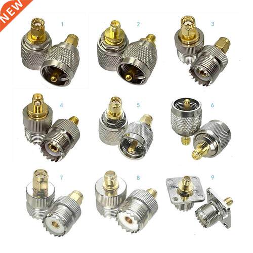 1Pcs RP SMA to UHF SO239 SO239 Male Plug & Female Ja