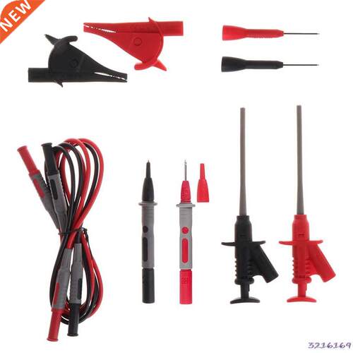 10pcs Multimeter Needle Tip Probe Test Leads 4mm Banana Plug