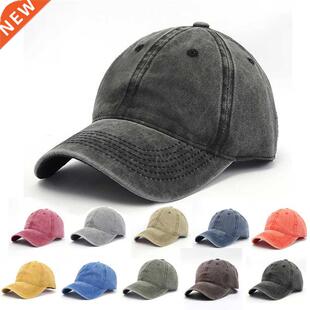 Baseball Cap Snapback Hat Spring Autumn Cap Pure color cowbo