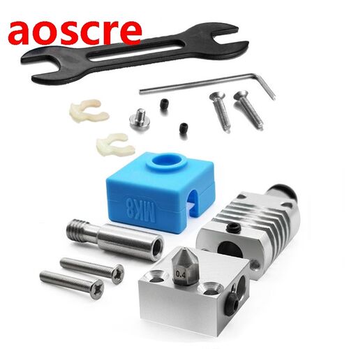3D Printer Accessory Extrusion Head 0.4mm All Metal Hotend K