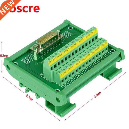 DB26 D-Sub DIN Rail Mount Interface Module , DB26 male Break