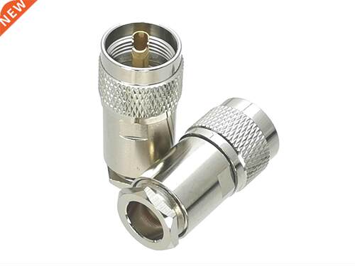 1Pcs Connector UHF PL259 Male plug Clamp RG8 LMR400 RF Adapt