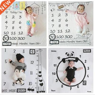 nfant Baby Mlestone Photo Props Background Blankets Play M