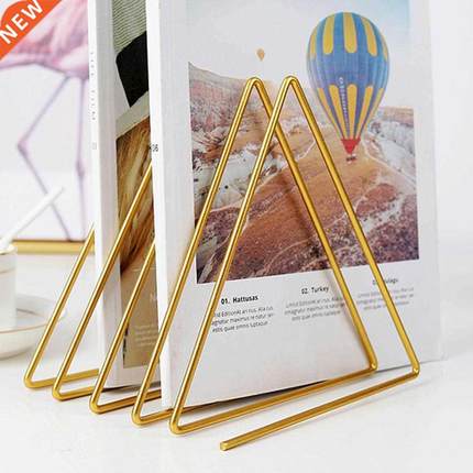 Nordic Style Triangle Iron Storage Rack Book Magazine Holder