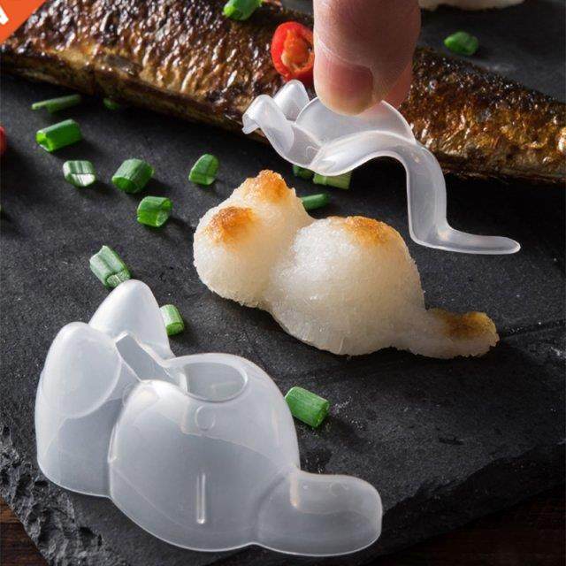 Cat Rice Ball Cutter Kitty Shapes for Kids Fruits eal Bento