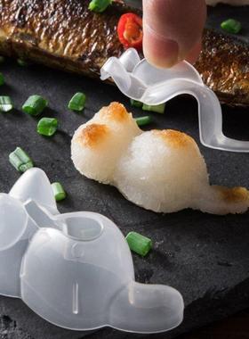 Cat Rice Ball Cutter Kitty Shapes for Kids Fruits eal Bento