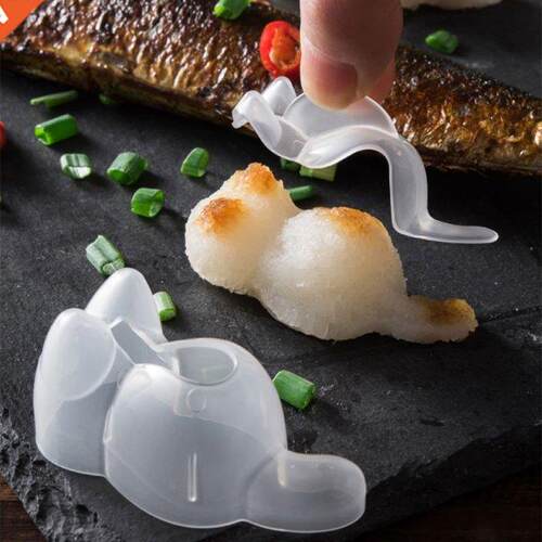 Cat Rice Ball Cutter Kitty Shapes for Kids Fruits eal Bento
