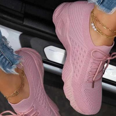 Ladies Breathable Lace-up Outdoor Sneakers Females Sid C