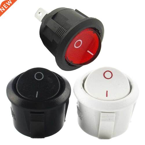 Push Button Swtch 10pcs AC 6A 10A 250V On Off SPST Round Bo