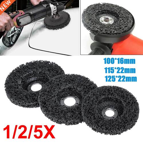 1pc Poly Strip Disc 125mm Grit Polishing Grinding Wheel Pad