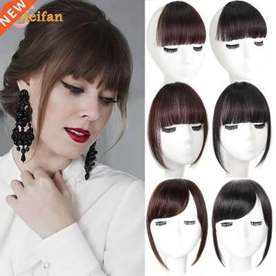 MEIFAN Synthetic Clip in Front Fringe Bangs Extension Hairpi