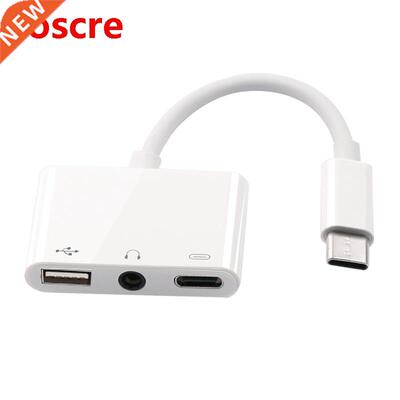 Usb C Female Otg o Adapter 3 in 1 Type-C To 3.5Mm o Usb Otg