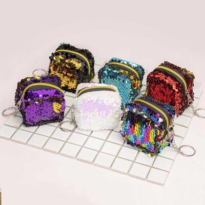 Cue Children's Coin ag Change Color Sequins Mini Wallet